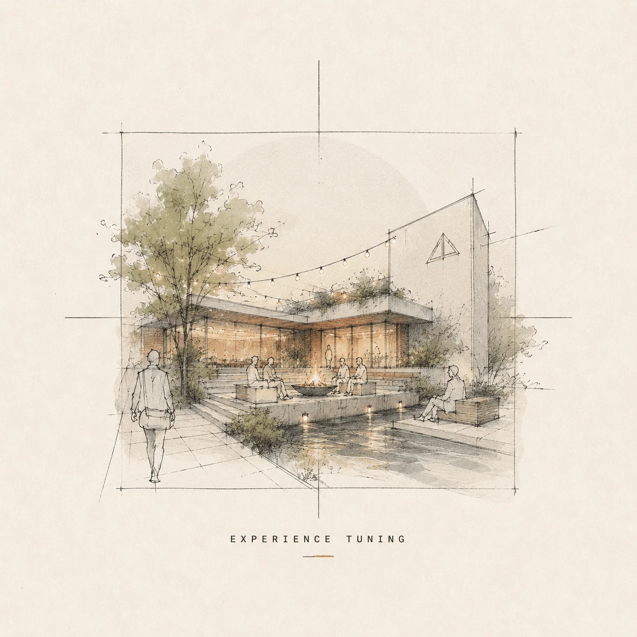Experience Tuning architectural process sketch